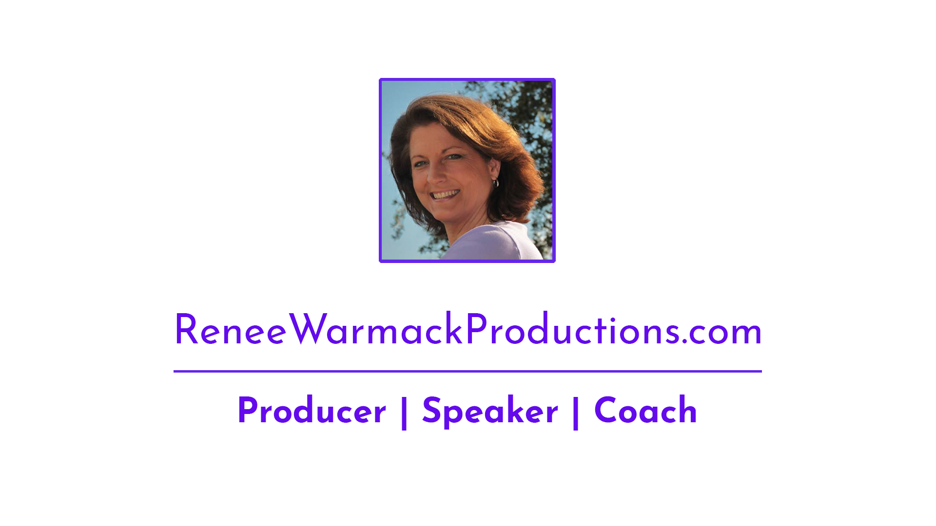 Renee Warmack - Producer, Speaker, Action